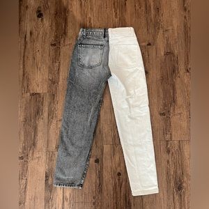 Revice Women’s two tone denim high waste jeans. Size 24.